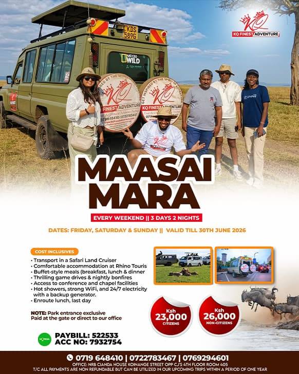 MAASAI MARA EVERY WEEKEND